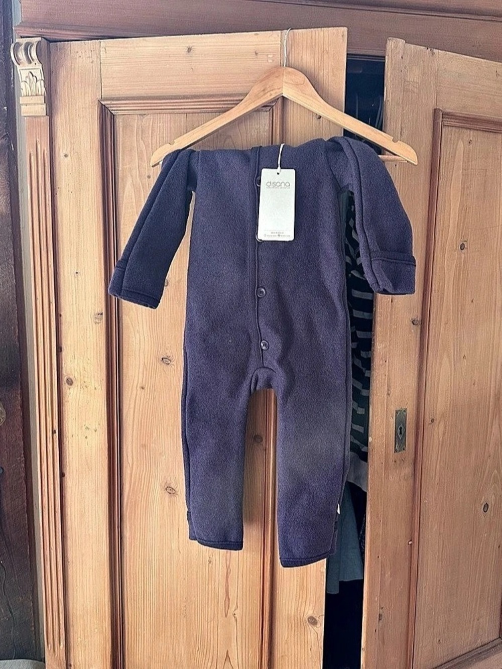 Disana Walk-Overall Boiled Wool Overall Wool Hooded Overall Baby 12-24M